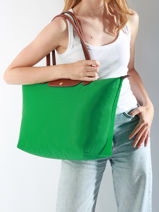 Longchamp Le pliage original Schoudertas Groen-vue-porte